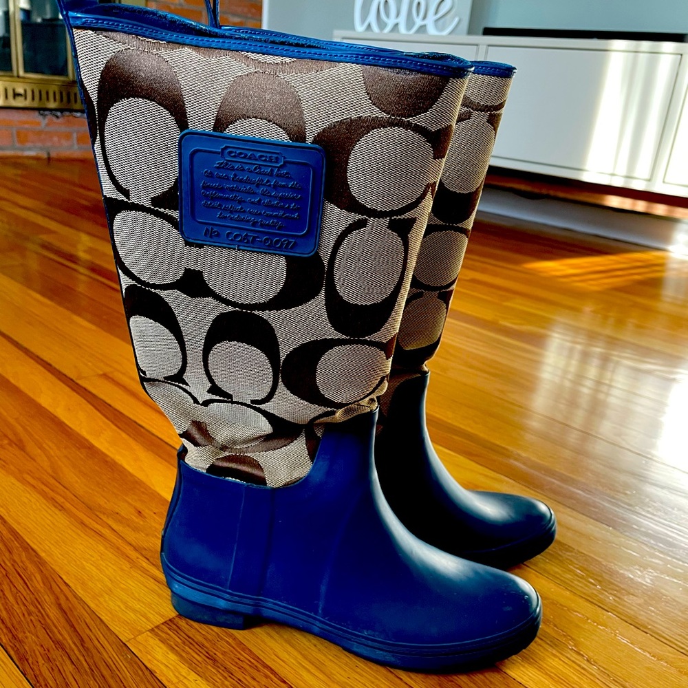 Authentic Coach Rain Boots